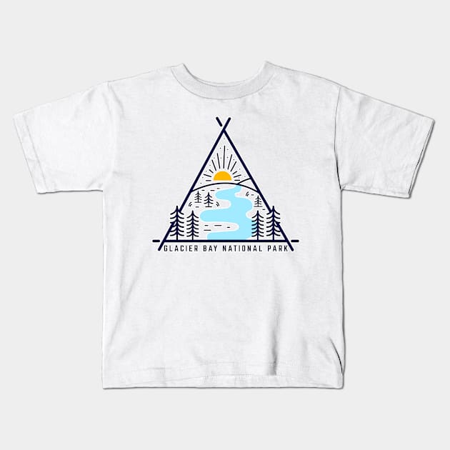 Glacier Bay National Park Kids T-Shirt by roamfree